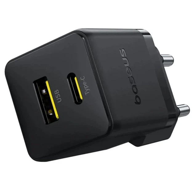 СЗУ Baseus Palm Fast Charger 30W 1USB-A 1C ABS-пластик Cluster Black - Фото 2 СЗУ Baseus Palm Fast Charger 30W 1USB-A 1C ABS-пластик Cluster Black - зображення 2
