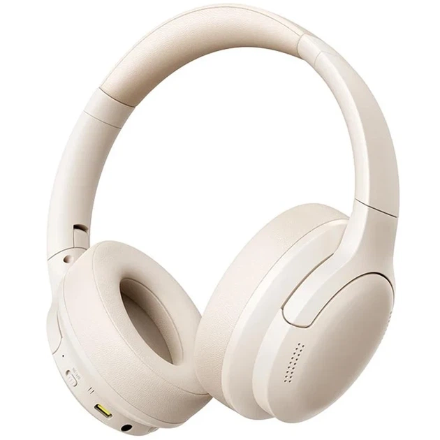 Накладные беспроводные наушники Baseus Bass BH1 Lite AI ENC Bluetooth 6.0 40 мм Starlight Off-White - Фото 1 Накладные беспроводные наушники Baseus Bass BH1 Lite AI ENC Bluetooth 6.0 40 мм Starlight Off-White - изображение 1
