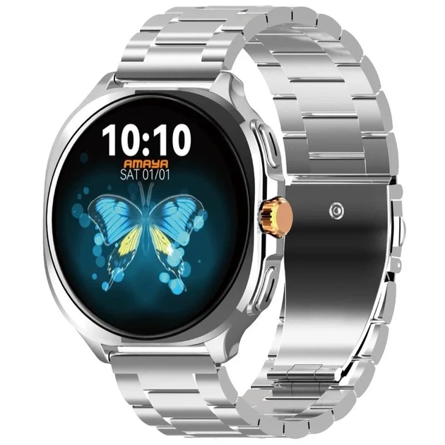 Смарт-часы Amaya ASW-50 1.43" AMOLED Bluetooth 5.3 серебристый металл 300 г - Фото 1 Смарт-часы Amaya ASW-50 1.43" AMOLED Bluetooth 5.3 серебристый металл 300 г - изображение 1
