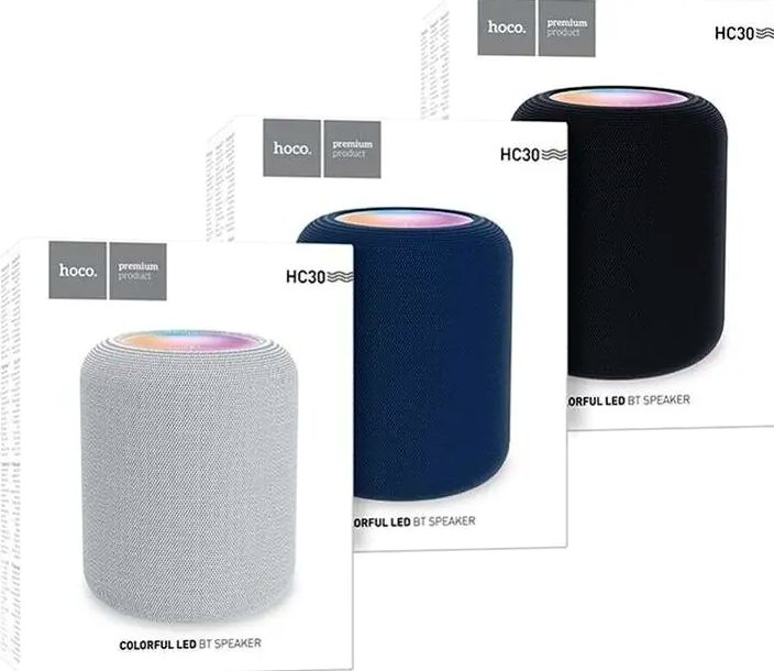 Портативная Bluetooth колонка Hoco HC30 Oceano для музыки и подкастов с FM радио и функцией TWS серый - изображение 5