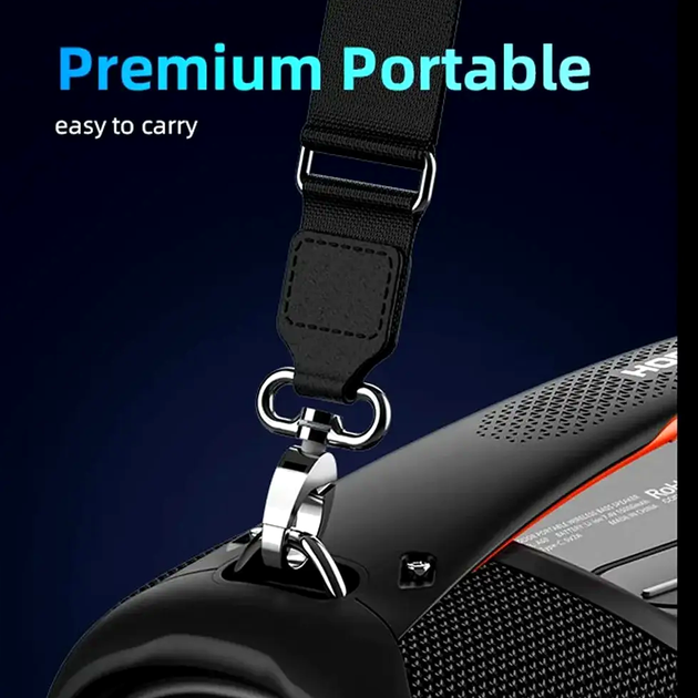 Портативная Bluetooth колонка Hopestar A60 для активного отдыха мощный звук с влагозащитой и FM-радио - изображение 6