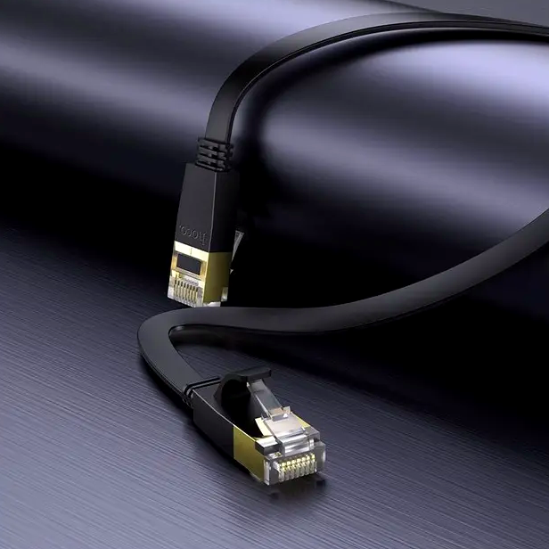 Патч-корд Hoco US07 Ethernet кабель Cat 6 для подключения устройств длиной 20 метров черный - изображение 9