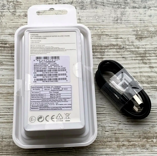 АЗУ Samsung Dual Port Car Charger 2xUSB 15W черное для зарядки смартфонов и планшетов в автомобиле - изображение 7