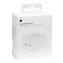 Сетевое зарядное устройство Apple 35W Dual USB-C адаптер для быстрой зарядки iPhone iPad MacBook с кабелем Type-C на Lightning - изображение 8