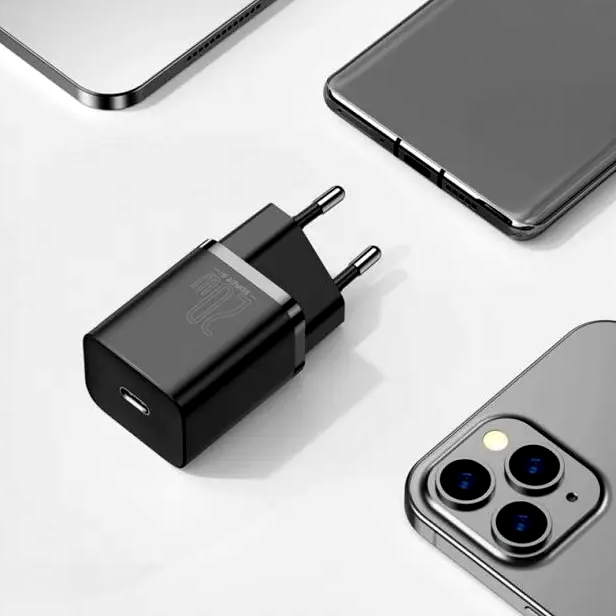 Мережевий зарядний пристрій Baseus Super Si 20 W USB Type-C для швидкого заряджання смартфонів і планшетів - Фото 7 Мережевий зарядний пристрій Baseus Super Si 20 W USB Type-C для швидкого заряджання смартфонів і планшетів - зображення 7