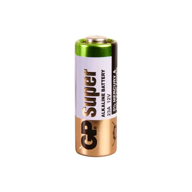 Батарейки GP Alkaline 12V A23 щелочные для пультов сигнализаций и медицинских приборов 5 штук - изображение 2