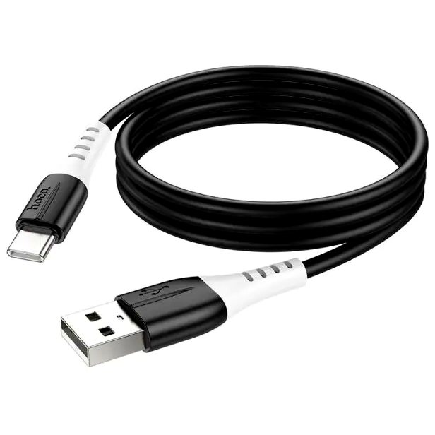Кабель Hoco X82 Type-C силиконовый для зарядки и передачи данных с силой тока 3 А длиной 1 м черный - Фото 1 Кабель Hoco X82 Type-C силиконовый для зарядки и передачи данных с силой тока 3 А длиной 1 м черный - изображение 1