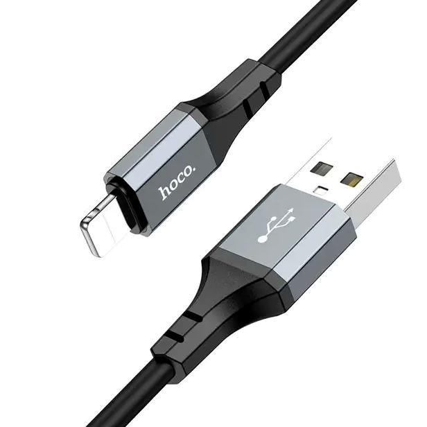 Кабель Hoco X86 iP Spear силиконовый для зарядки и передачи данных устройств Apple с разъемом Lightning длина 1 метр - изображение 7