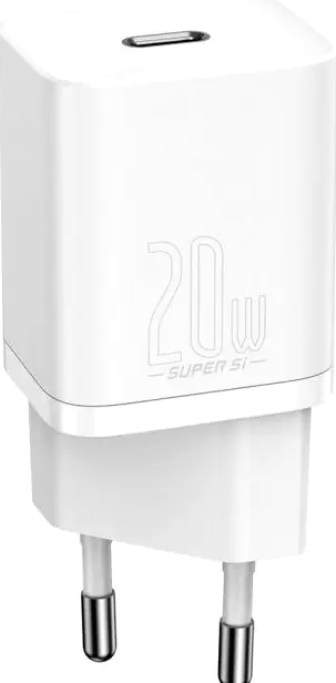 Мережевий зарядний пристрій Baseus Super Si 20 W USB Type-C для швидкого заряджання смартфонів і планшетів - Фото 1 Мережевий зарядний пристрій Baseus Super Si 20 W USB Type-C для швидкого заряджання смартфонів і планшетів - зображення 1