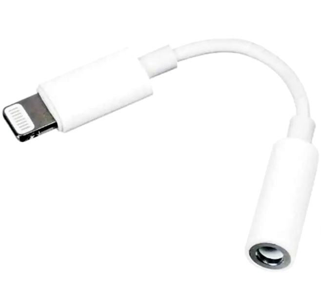 Адаптер Apple 3.5mm to Lightning переходник для подключения наушников к iPhone и устройствам с Lightning - Фото 2 Адаптер Apple 3.5mm to Lightning переходник для подключения наушников к iPhone и устройствам с Lightning - зображення 2