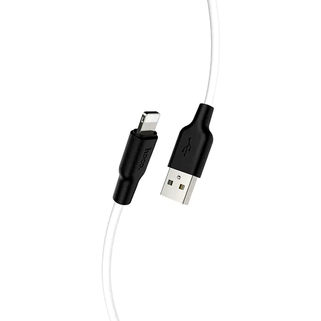 Кабель Hoco X21 Plus Lightning 2м силиконовый для зарядки устройств Apple безопасный и прочный с зажимом - Фото 6 Кабель Hoco X21 Plus Lightning 2м силиконовый для зарядки устройств Apple безопасный и прочный с зажимом - изображение 6