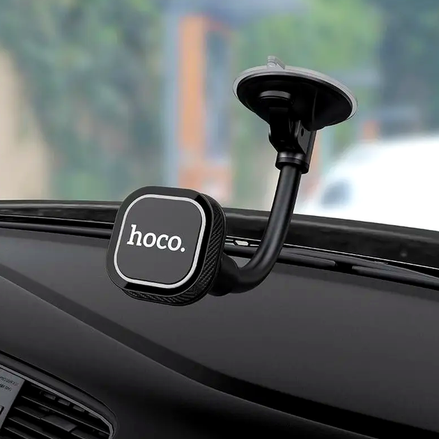 Автодержатель Hoco CA55 для телефона универсальный крепление на стекло с мощными магнитами для надежной фиксации - изображение 5