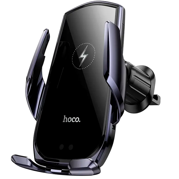 Холдер Hoco CA202 Plus для автомобіля з бездротовим заряджанням універсальний кріплення на дефлектор - Фото 1 Холдер Hoco CA202 Plus для автомобіля з бездротовим заряджанням універсальний кріплення на дефлектор - зображення 1