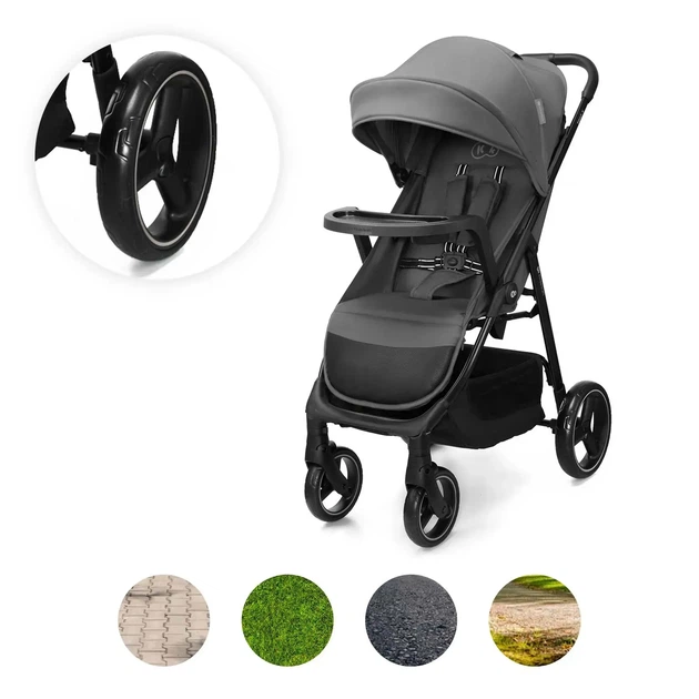 Прогулянкова коляска Kinderkraft Trig 3 Tray Grey (KSTRIG03GRY000T) - зображення 10