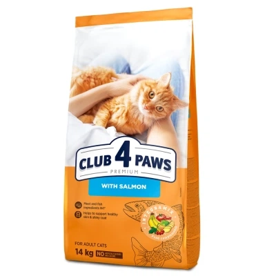 CLUB 4 PAWS Adult Cats with Salmon - сухий корм з лососем для дорослих котів - изображение 5