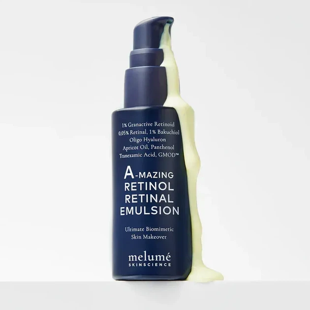Ночная микроэмульсия с ретиноидом и ретиналем Melume A-mazing Retinol Retinal Emulsion, 30 мл 4040638300659 - изображение 3