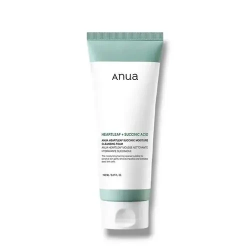 Пенка для умывания для чувствительной кожи Anua Heartleaf Succinic Moisture Cleansing Foam, 150 мл. 8809640733659 - Фото 1 Пенка для умывания для чувствительной кожи Anua Heartleaf Succinic Moisture Cleansing Foam, 150 мл. 8809640733659 - изображение 1