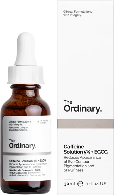 Сироватка для шкіри навколо очей THE ORDINARY Caffeine Solution 5% + EGCG 30 мл — сироватка від набряків та темних кіл під очима - изображение 2