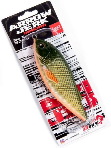 Воблер тонучий LJ BBS Original ARROW JERK S 015.00/024 (212126) LJO0515S-024 - зображення 4