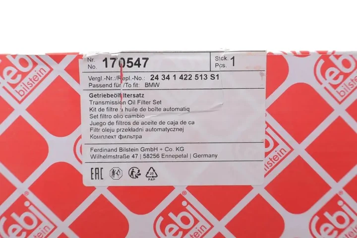 Фільтр АКПП BMW 3 (E36)/5 (E34/E39)/7 (E38) 2.0-3.0 i -03 (з прокладкою) FEBI BILSTEIN 170547 - Фото 2 Фільтр АКПП BMW 3 (E36)/5 (E34/E39)/7 (E38) 2.0-3.0 i -03 (з прокладкою) FEBI BILSTEIN 170547 - изображение 2