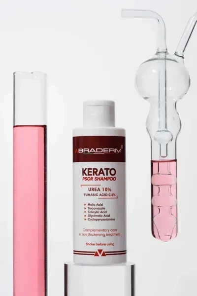 Лечебный шампунь BRADERM Kerato Psor Shampoo, 150 мл 00-00000683 - изображение 3