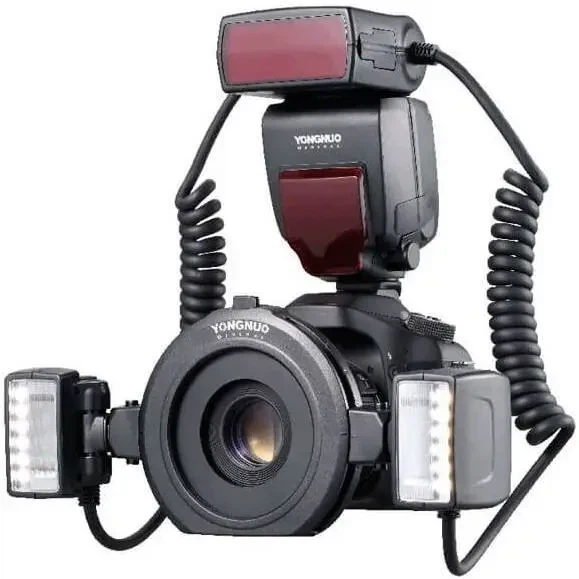 Двойная макровспышка YongNuo YN24EX TTL HSS Macro Twin Lite для фотоаппаратов Canon/Nikon - изображение 3