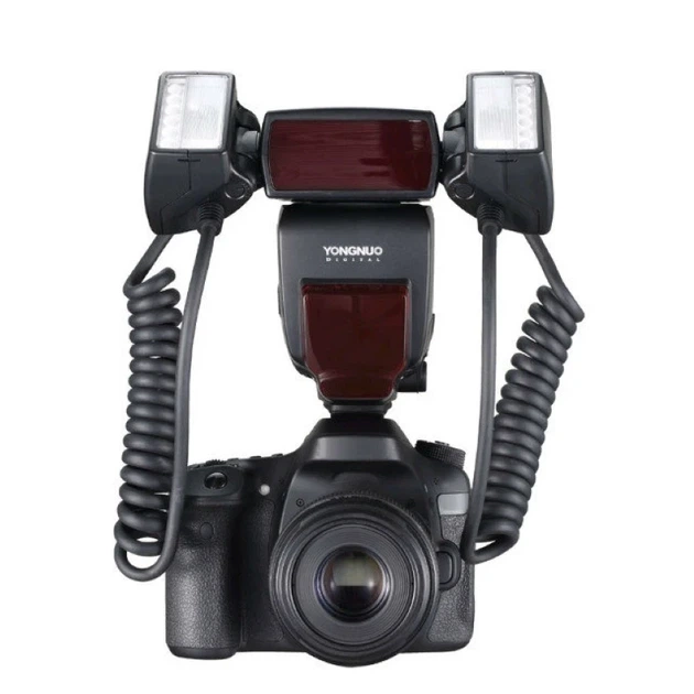 Двойная макровспышка YongNuo YN24EX TTL HSS Macro Twin Lite для фотоаппаратов Canon/Nikon - изображение 8