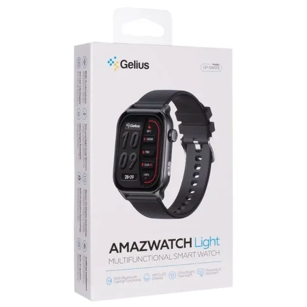 Смарт-годинник Gelius Amazwatch Light (GP-SW015) Black - изображение 10