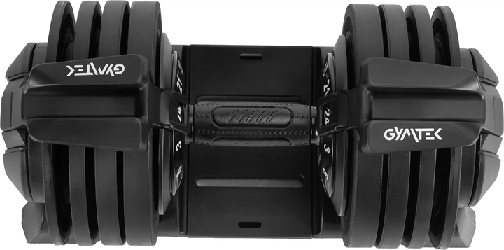 Гантель регульована Gymtek G-42792 3–24 кг Чорна (5905884427927) - зображення 2
