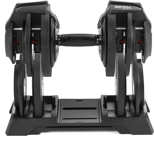 Гантель регульована Gymtek G-42792 3–24 кг Чорна (5905884427927) - зображення 5