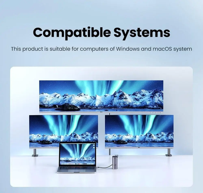 USB-хаб Ugreen USB-C Multifunctional Docking Station(13-in-1) - Фото 4 USB-хаб Ugreen USB-C Multifunctional Docking Station(13-in-1) - зображення 4