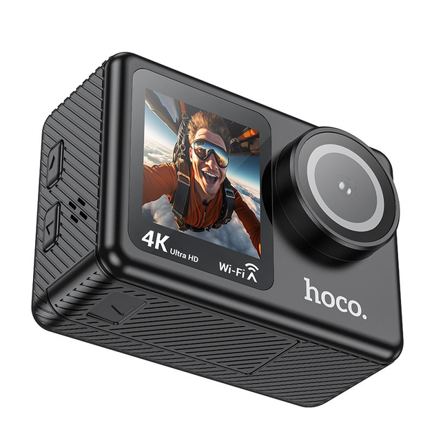 Екшн-камера HOCO DV101 dual color screen sports camera Black - изображение 4