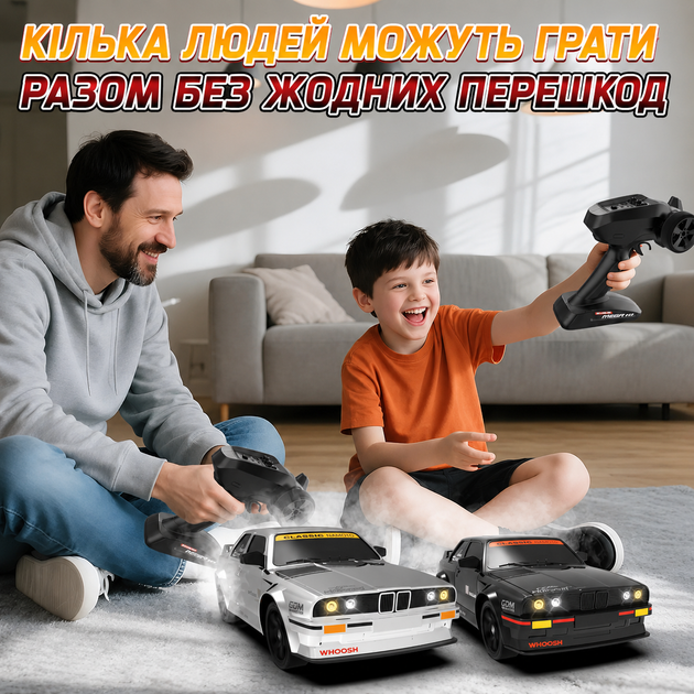 Радиоуправляемая машинка KAMTOM DC162A 1:16 4WD до 50 км/ч, RC дрифт-кар на пульте для дрифта и гонок, дрифт-колеса, 2 аккумулятора - изображение 8