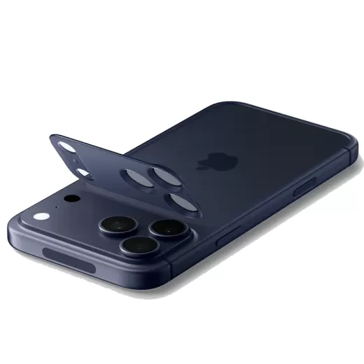 Защитное стекло для камеры Spigen Optik Pro XL EZ Fit Blue для iPhone 17 Pro (AGL10646) - изображение 5