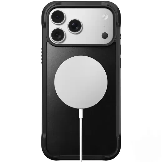Кожаный чехол Nomad Rugged Horween Leather Case Black для iPhone 17 Pro Max (NM011789858) - изображение 3