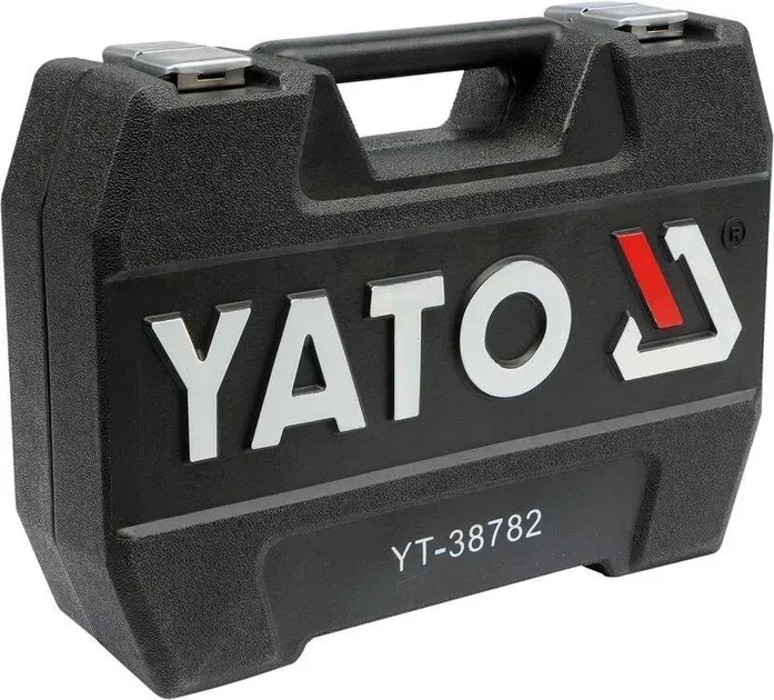 Набор торцевых головок YATO квадрат 1/4" и 1/2" с насадками и инструментами 72 предмета YT-38782 - Фото 3 Набор торцевых головок YATO квадрат 1/4" и 1/2" с насадками и инструментами 72 предмета YT-38782 - изображение 3