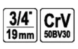 Переходник ударный YATO 3/4" на 1/2" длина 55 мм YT-11671 - Фото 6 Переходник ударный YATO 3/4" на 1/2" длина 55 мм YT-11671 - изображение 6