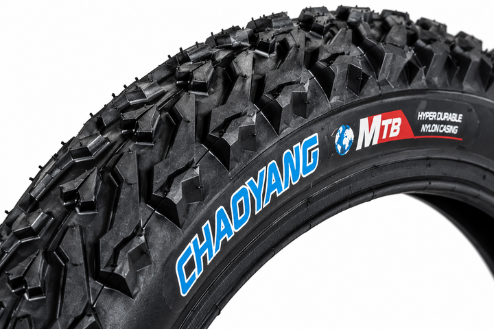 Покрышка велосипедная Chayang 24×1.95 «Навигатор» MTB для горного велосипеда с универсальным протектором черная - изображение 2