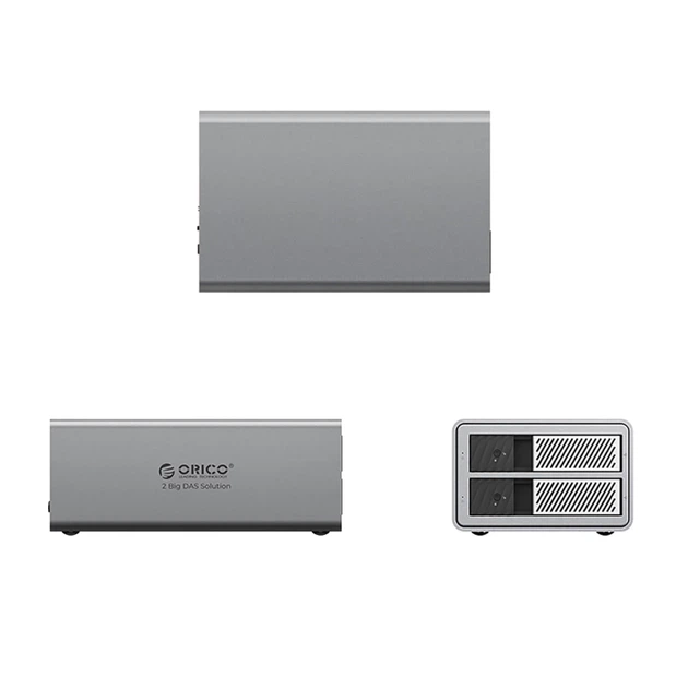 Матриця дисків Orico 9828RU3 ProRAID 2 Big DAS на 2 диски 2.5"/3.5" SATA HDD/SSD з RAID-контролером Gray (6942227137524) - Фото 2 Матриця дисків Orico 9828RU3 ProRAID 2 Big DAS на 2 диски 2.5"/3.5" SATA HDD/SSD з RAID-контролером Gray (6942227137524) - зображення 2