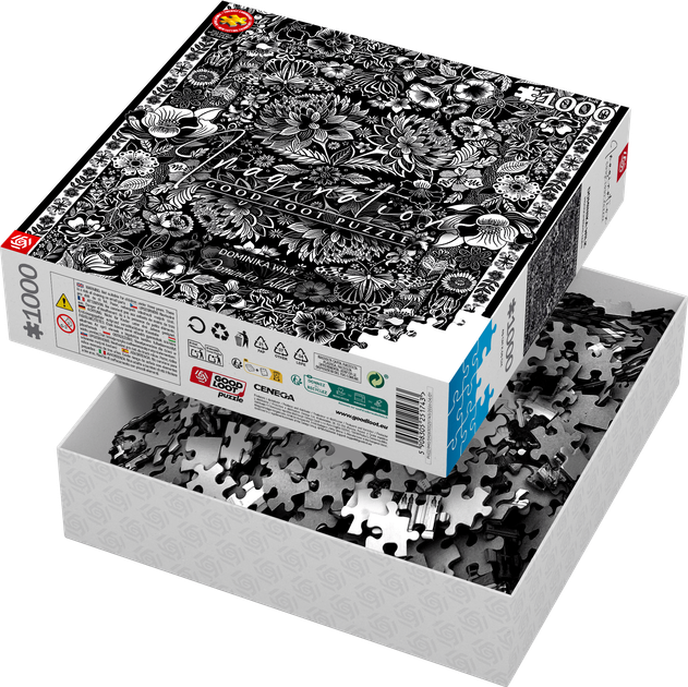 Puzzle GOOD LOOT Imagination Puzzle: Dominika Wilk Monochrome Eden 1000 elementów (5908305251743) - obraz 4