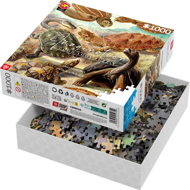 Puzzle GOOD LOOT Imagination Puzzle: Ernst Haeckel Żółwie morskie 1000 elementów (5908305251750) - obraz 4