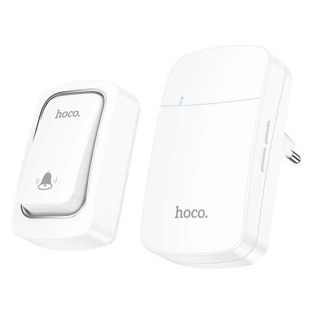 Дверний дзвінок HOCO HI26 self-powered wireless doorbell (EU) - Фото 1 Дверний дзвінок HOCO HI26 self-powered wireless doorbell (EU) - зображення 1