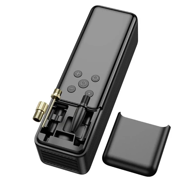 Портативный автомобильный насос Hoco ZP5 May 2000mAh до 150 PSI ABS черный - изображение 4