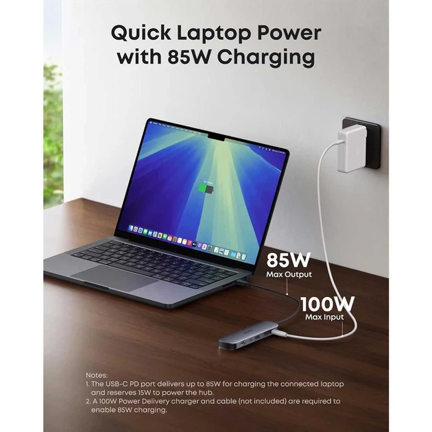 Порт-реплікатор ANKER 7-in-1 Nano USB-C Hub (A83D2HA1) - Фото 4 Порт-реплікатор ANKER 7-in-1 Nano USB-C Hub (A83D2HA1) - изображение 4