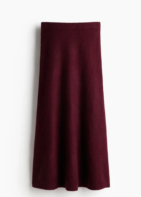 Спідниця H&M 17540 XL Бордовий (1250) - Фото 3 Спідниця H&M 17540 XL Бордовий (1250) - изображение 3