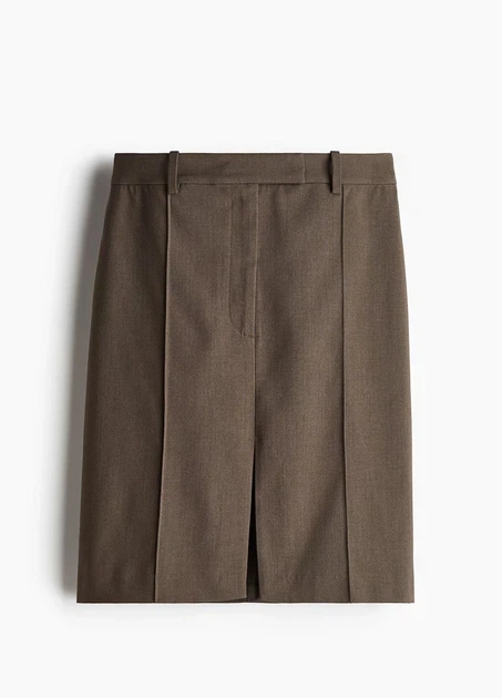 Спідниця H&M 17280 38 Сірий з коричневим (1210) - изображение 3