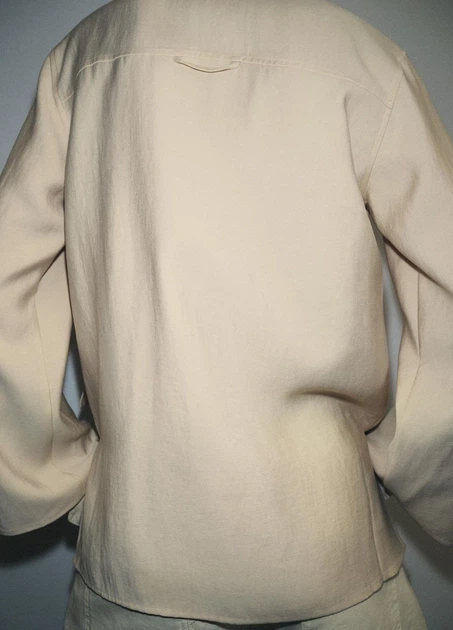 Блуза Zara 17838 Молочний XL (1063) - изображение 2