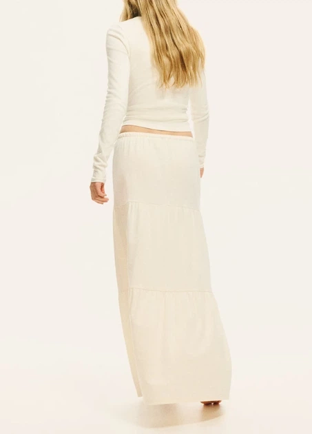 Спідниця H&M 17599 M Кремовий (1283) - изображение 2