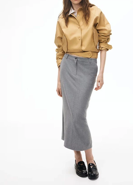 Спідниця H&M 17570 48 Сірий (1268) - Фото 1 Спідниця H&M 17570 48 Сірий (1268) - изображение 1