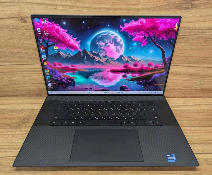Мобильная рабочая станция Б-класс Dell Precision 5760 / 17" (1920x1080) IPS / Intel Xeon W-11855M (6 (12) ядер по 3.2 - 4.9 GHz) / 32 GB DDR4 / 512 GB SSD / nVidia RTX A3000, 6 GB GDDR6, 192-bit / WebCam / TouchID / Windows 11 - Б/У - изображение 2